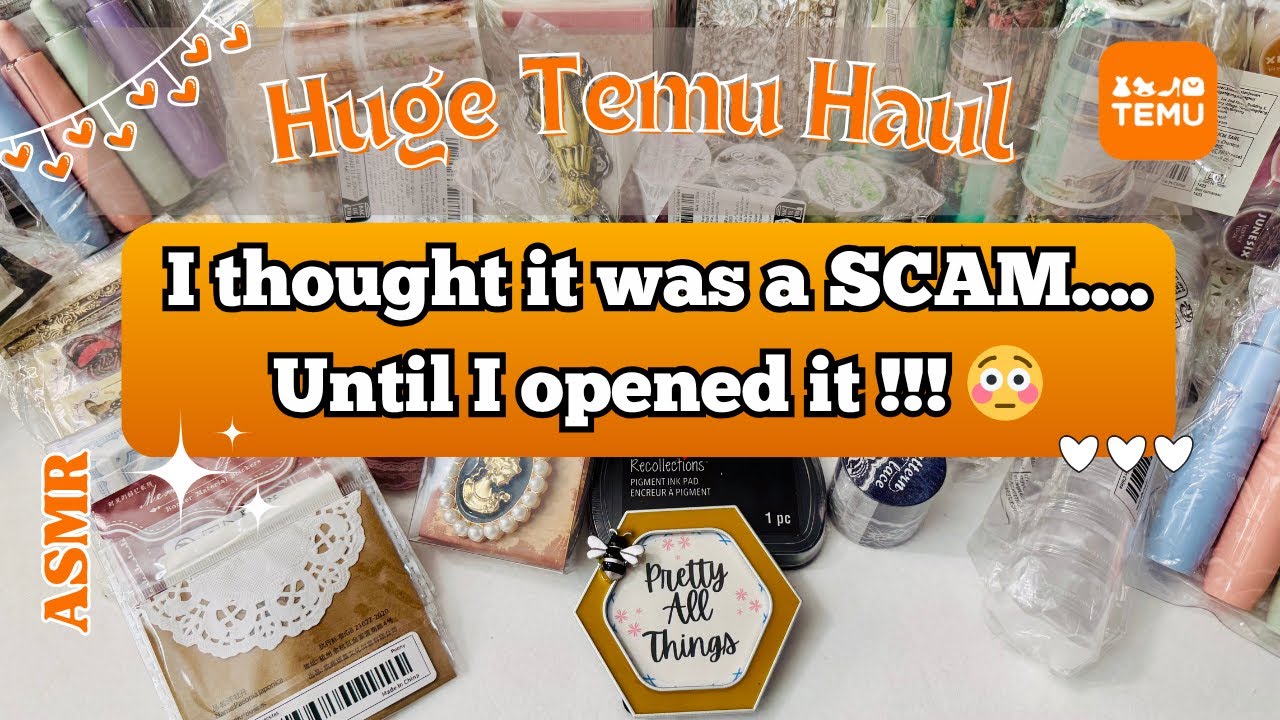 ✨TEMU Stationery That Shocked Me 😱 #asmr #unboxing #haul #journaling #fy #fyp #relaxing #temu #diy