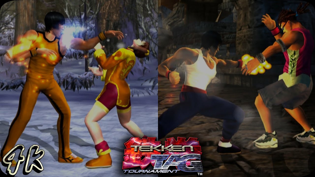 Double Forest Law | Tekken Tag Tournament(Ps2) Pcsx2 widescreen 4K Playthrough