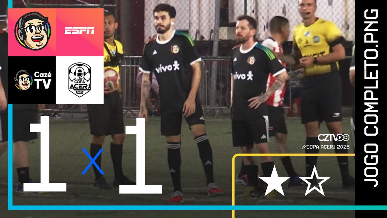 JOGO COMPLETO: CAZÉTV FC X ESPN | QUARTAS DE FINAL | COPA ACERJ 2025