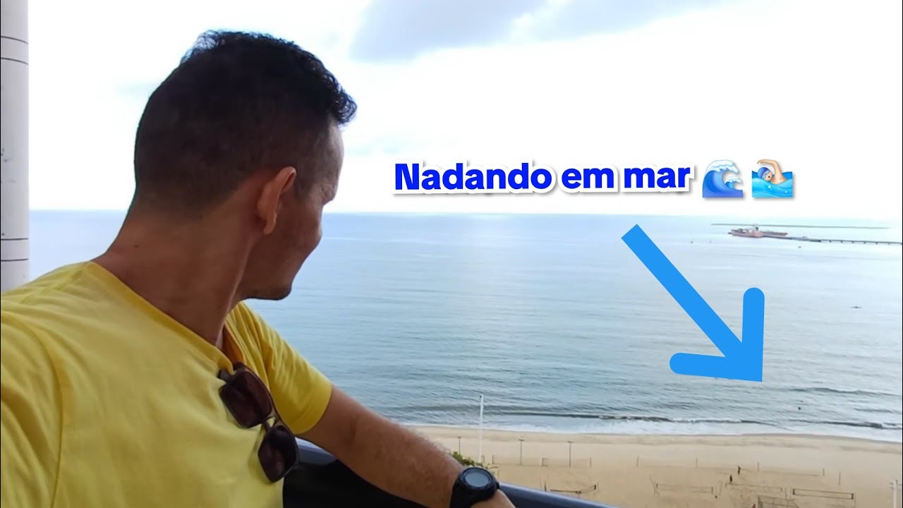 Eu ví pessoa nadando no mar🌊 🏊🏻‍♂️