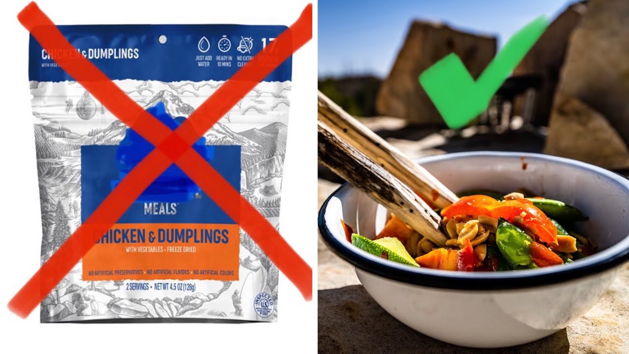 STOP eating freeze dried meals - Make THIS instead - My hike with a personal chef
