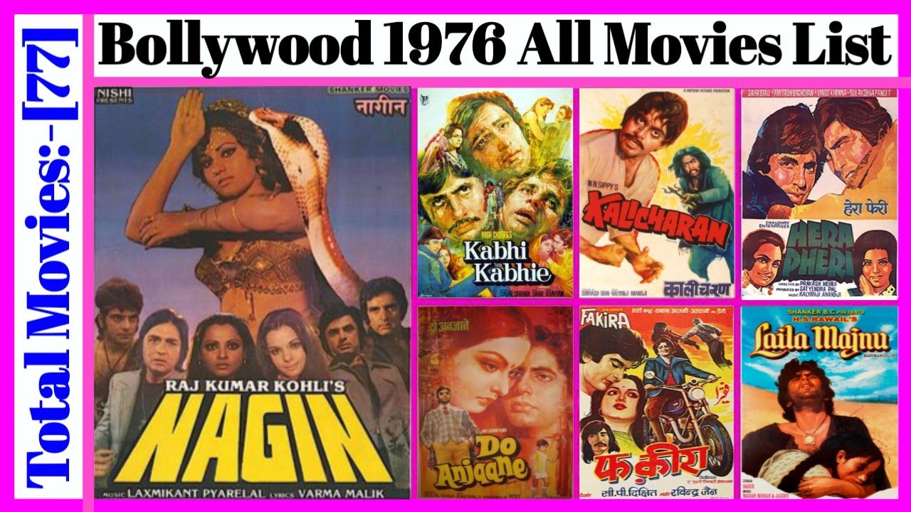 Bollywood 1976 All Movies List || Stardust Movies List