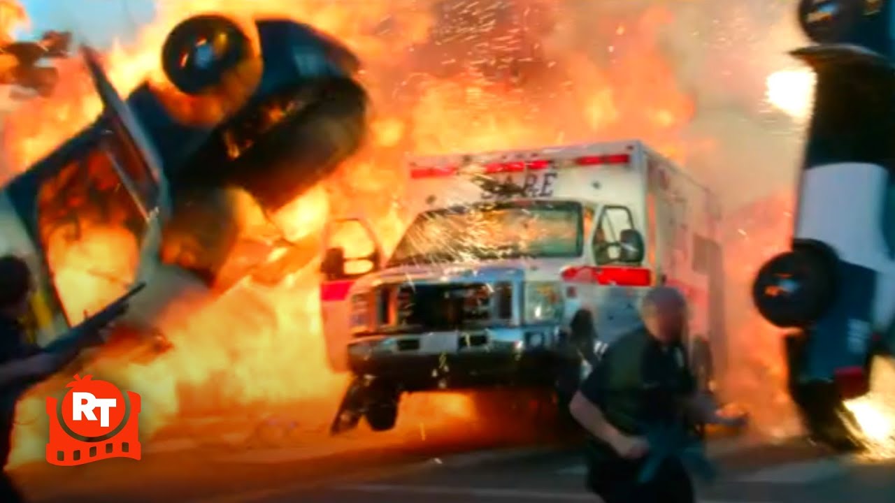 Ambulance (2022) - Exploding Decoy Scene | Movieclips