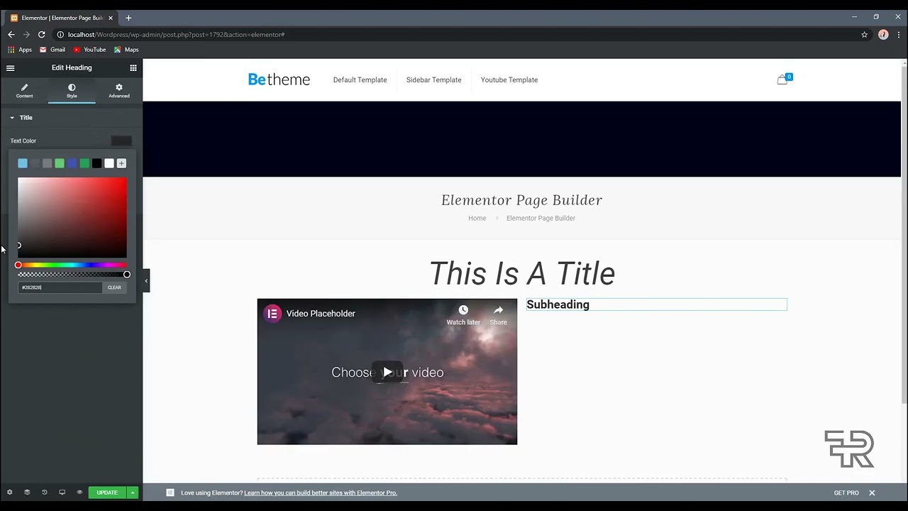 45  elementor page builder 1080p Complete WordPress Theme & Plugin Customization for Beginners