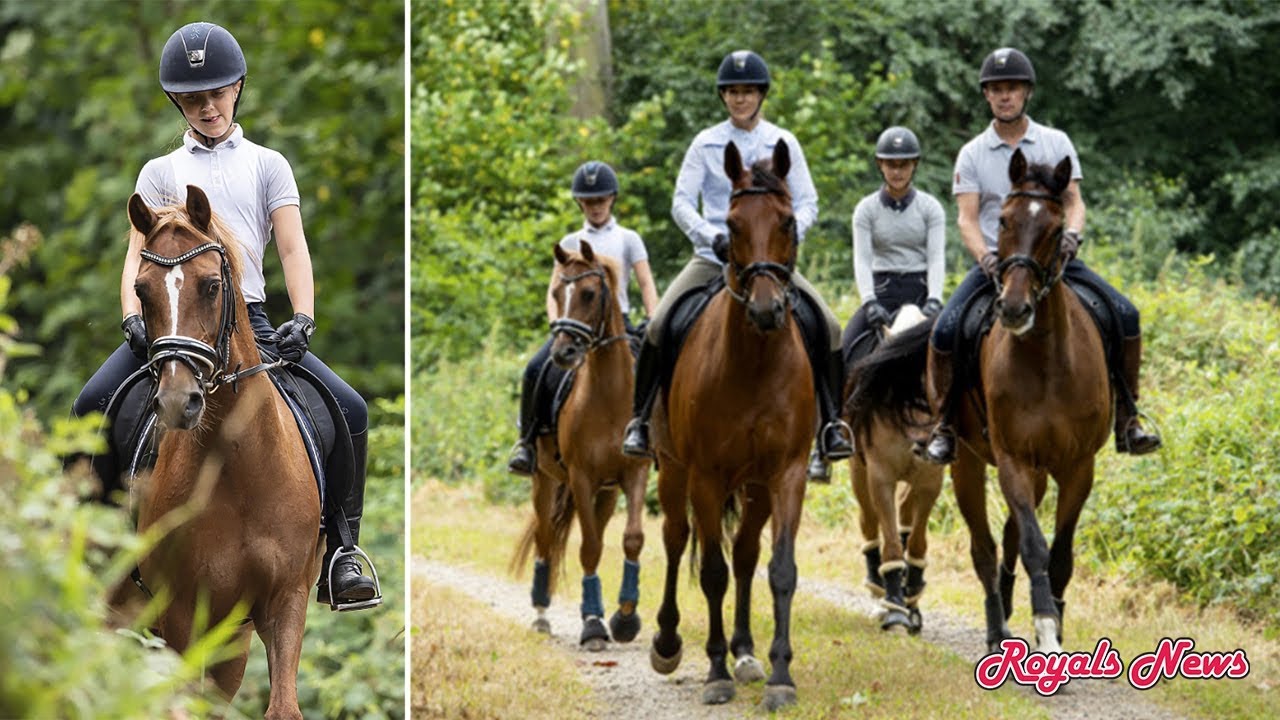 CP Frederik, CP Mary, Princess Isabella Riding in Near Gråsten Palace | Royals News