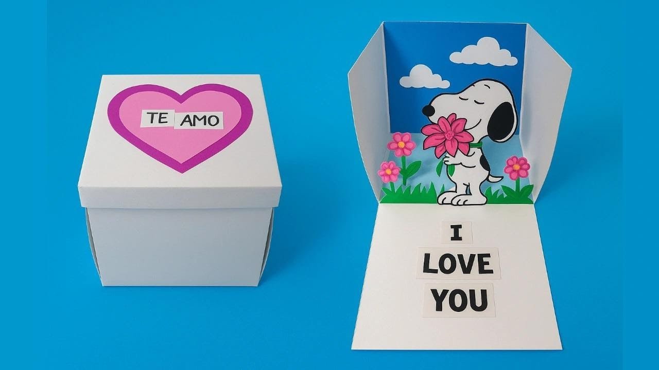 ¡Cajita sorpresa de Snoopy! Idea creativa, fácil y perfecta para regalar