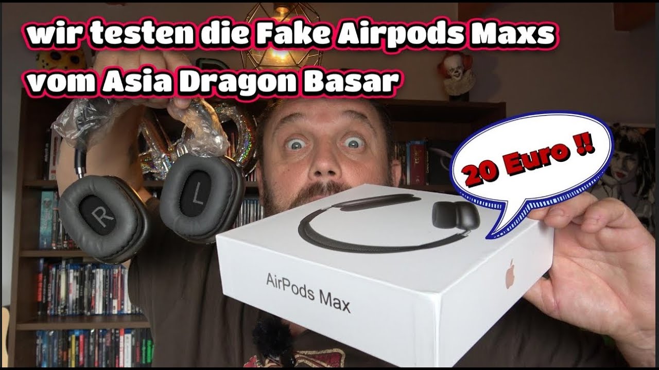 Wir testen die Fake AirPods Max vom Asia Dragon Bazar für 20 Euro ... Schrott oder Brauchbar ??