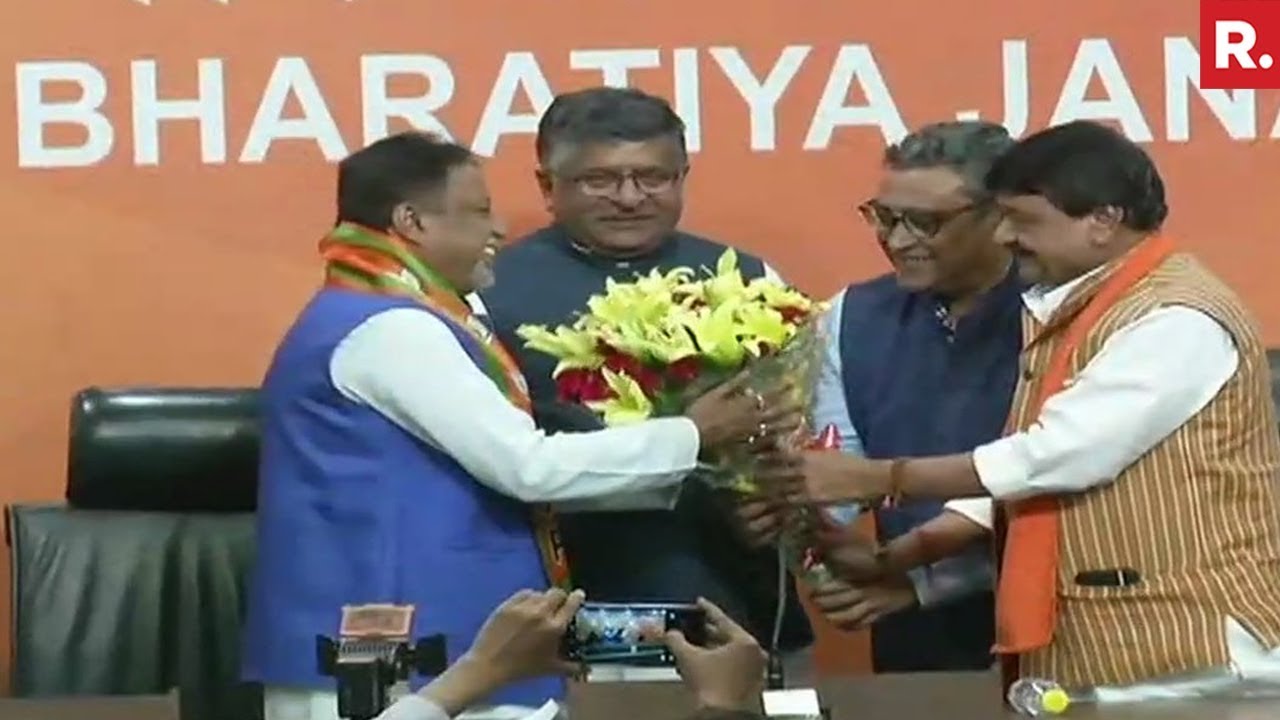 Former TMC Leader Mukul Roy Joins BJP