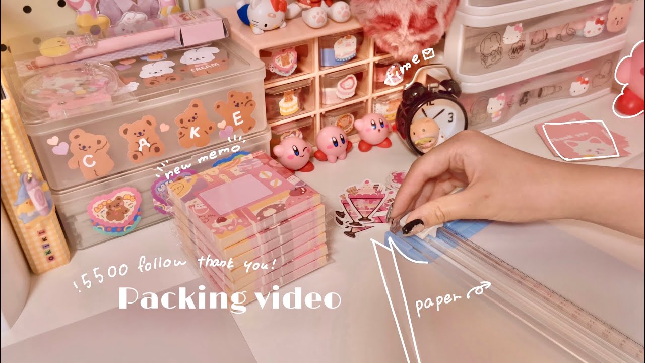 ［wrapping］販売するメモのラッピング | asmr | 作業動画 | 梱包動画