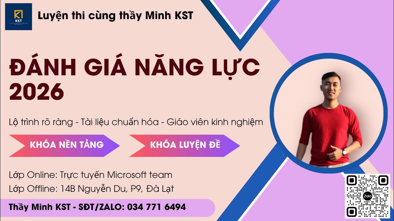 [GIẢI ĐỀ CHÍNH THỨC 2025 - ĐỢT 2] MỚI NHẤT -  ĐÁNH GIÁ NĂNG LỰC ĐHQG HCM - FULL ĐỀ
