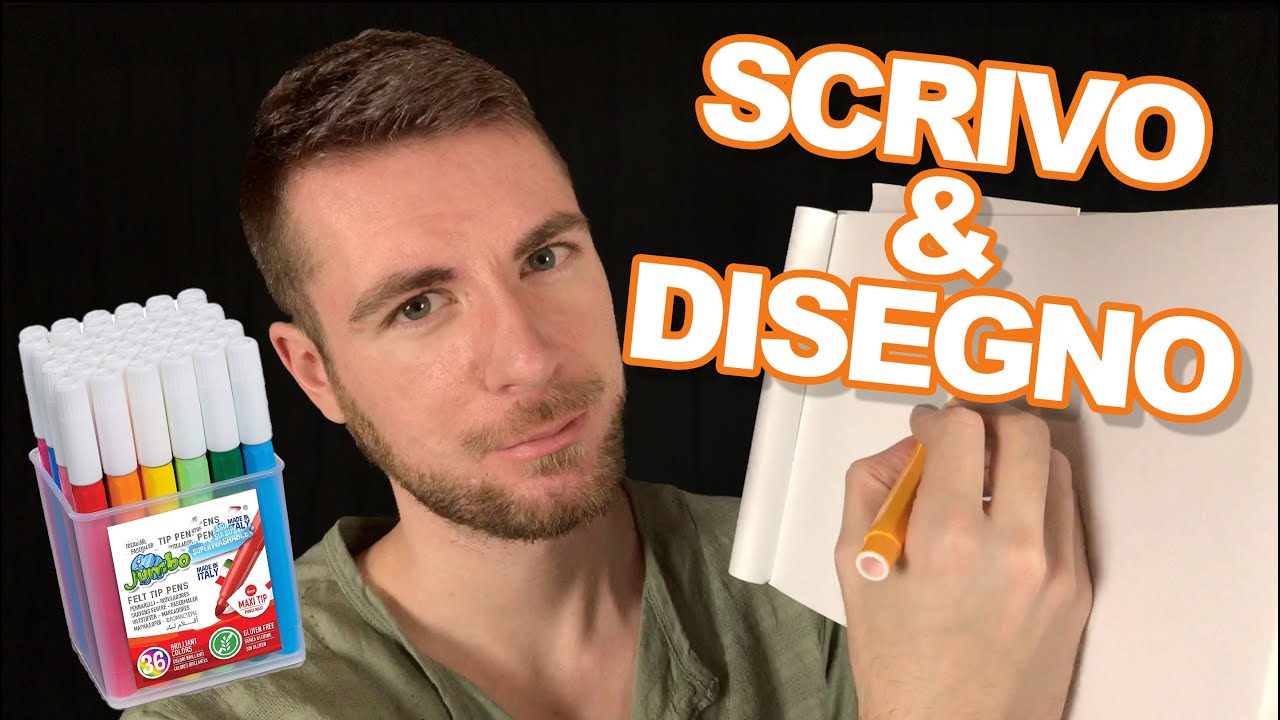 SCRIVO e DISEGNO per rilassarti | ASMR