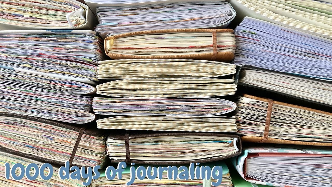 i journaled everyday for 1000 days! | completed journal collection + my experience and goals