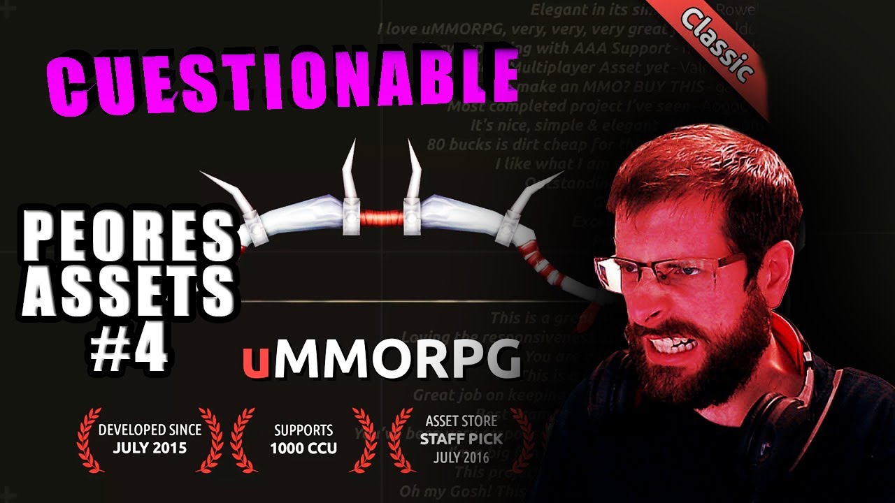 uMMORPG, cuestionable - Los peores ASSETS de la ASSET STORE #4 Unity 2020 Rebajas MAYO ADVERTENCIA