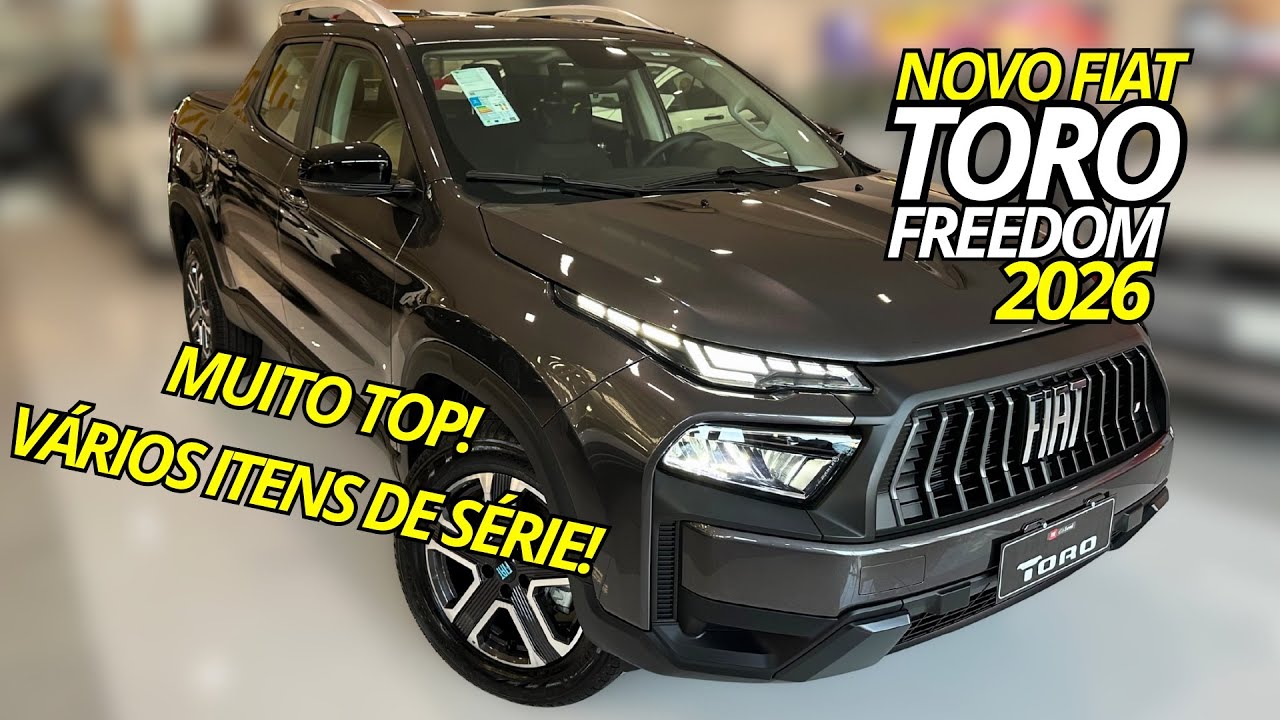 Novo Fiat Toro Freedom 2026 - CHEGOU COM DESCONTO BOM! AGORA VAI?