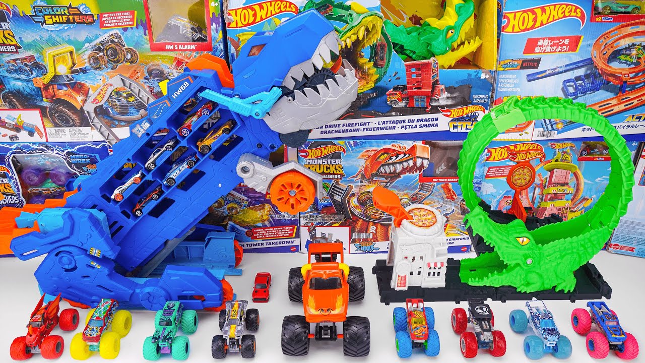 Hot Wheels Collection Unboxing Review ASMR | Hot Wheels City Gator Loop Attack Playset