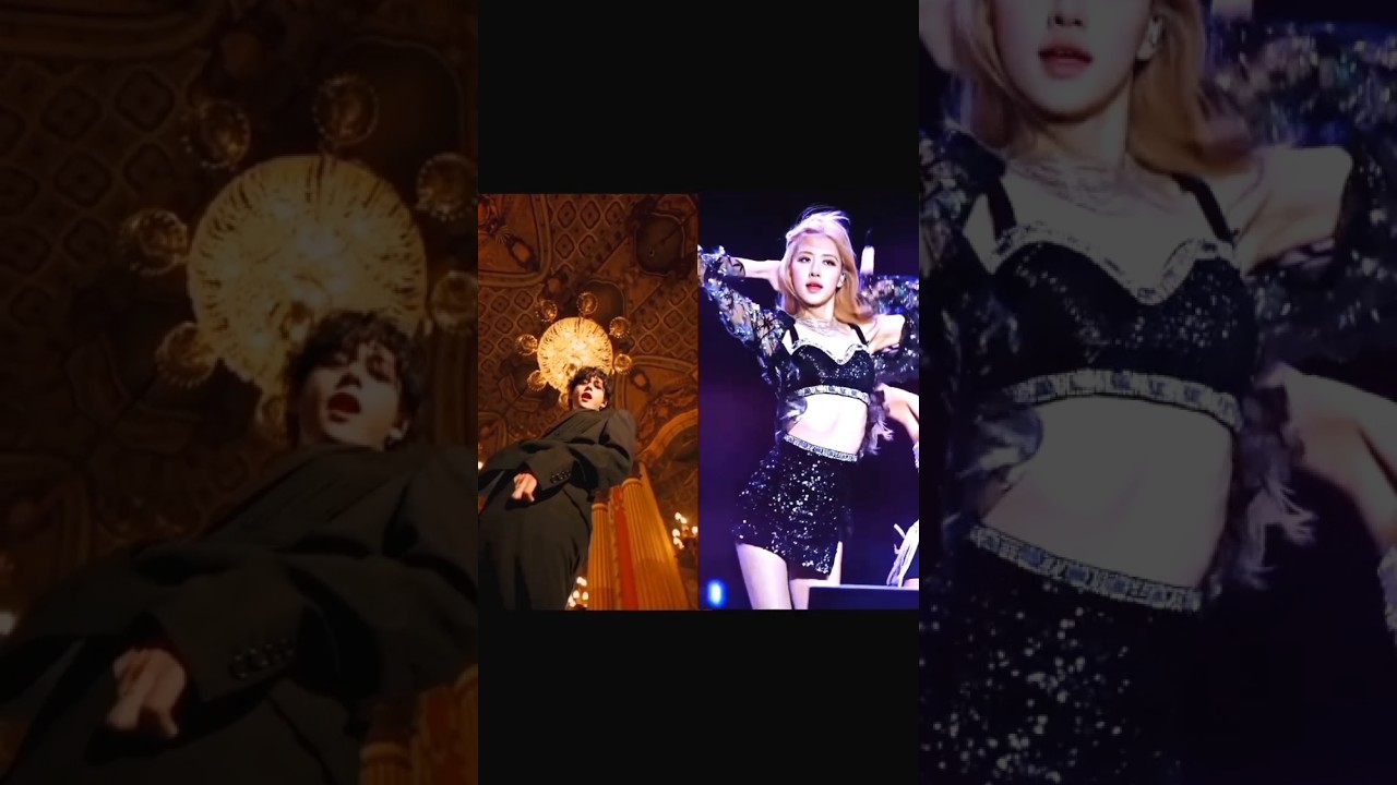 who is best dancer bts blackpink 💜🤪# bts  # teahyung # rose # baby teany # trending # short