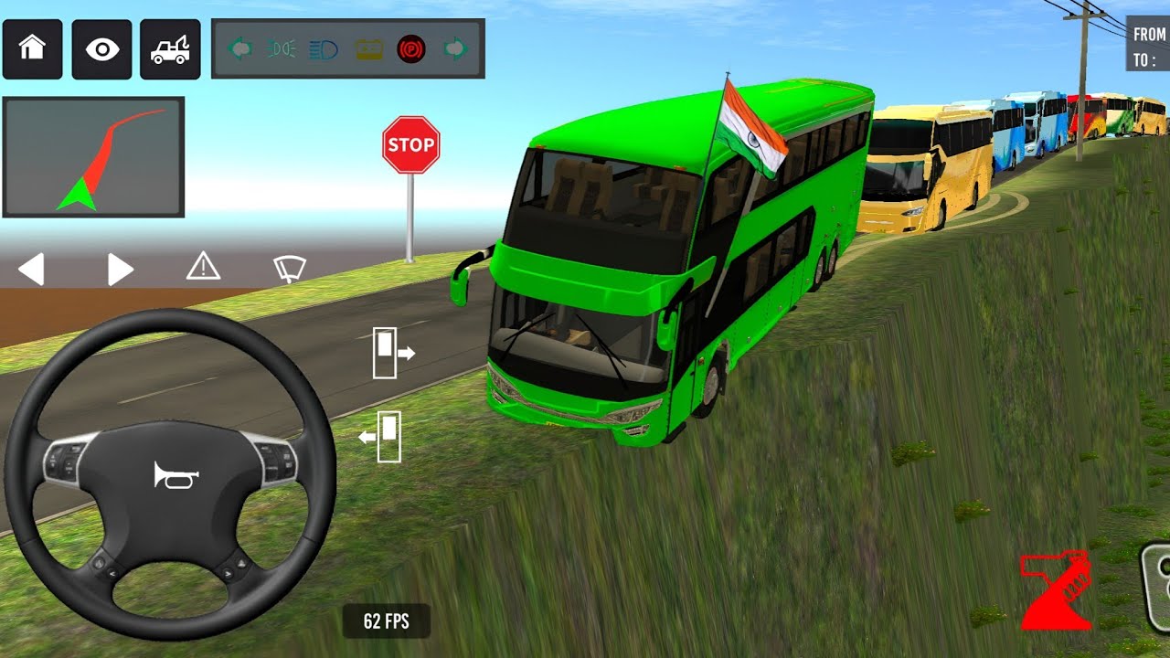 euro coach bus simulator 😱🚌 || new coach bus simulator part-14 Android gameplay