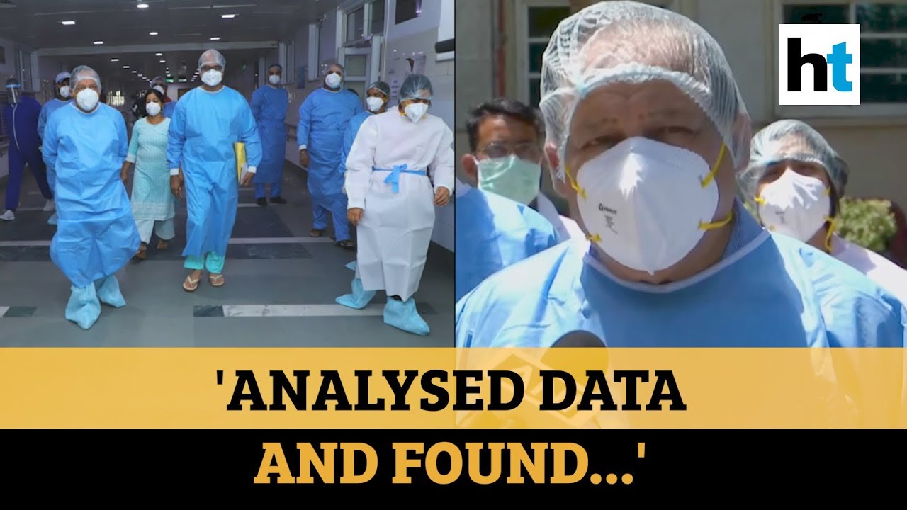 Covid-19: Union health minister, wearing full protection kit, visits hospital