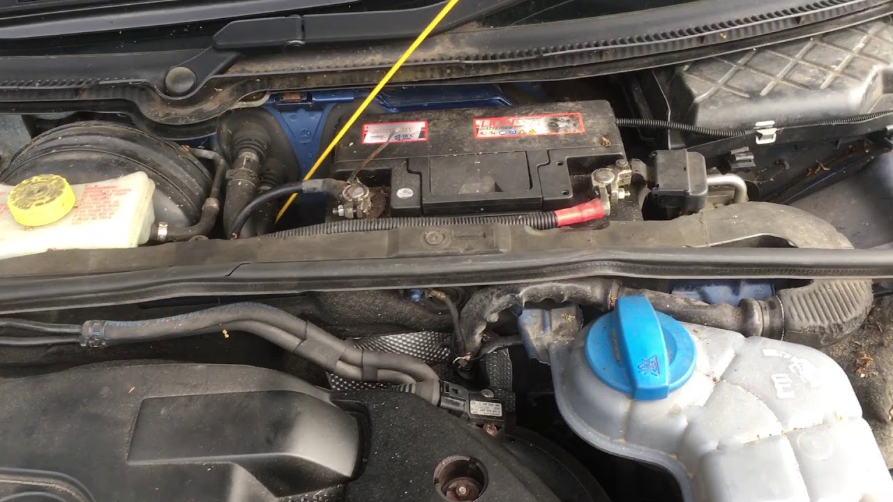 Audi A4 rainwater drain
