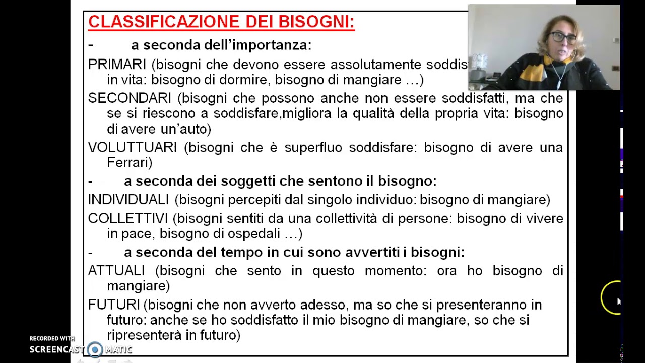 introduzione all'economia beni e bisogni