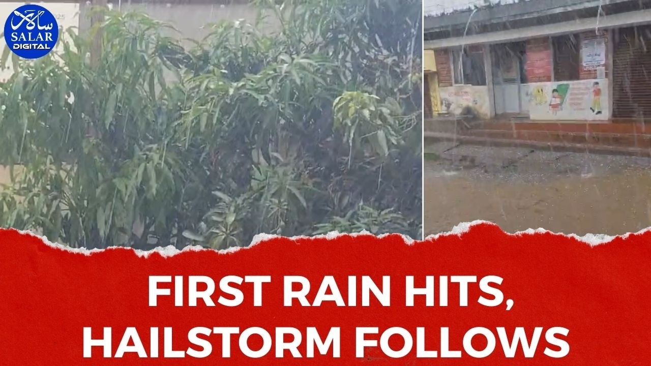First Rain Hits Hubballi; Hailstorm Batters Kundagol #rain #thunderstorm #monsoon