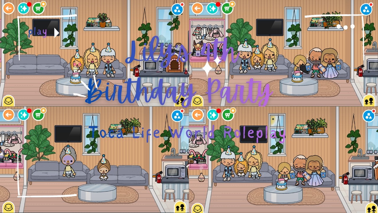 Lily’s 4th Birthday Party 🎂 | Toca Life World Roleplay