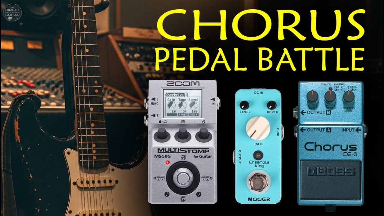 CHORUS PEDAL BATTLE - Boss CE3, Mooer Ensemble King, Zoom MS50g