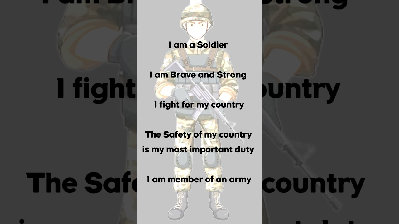 I am a Soldier ॥ SOLDIER Fancy dress competition speech #armymusic #armyproud #indianarmy