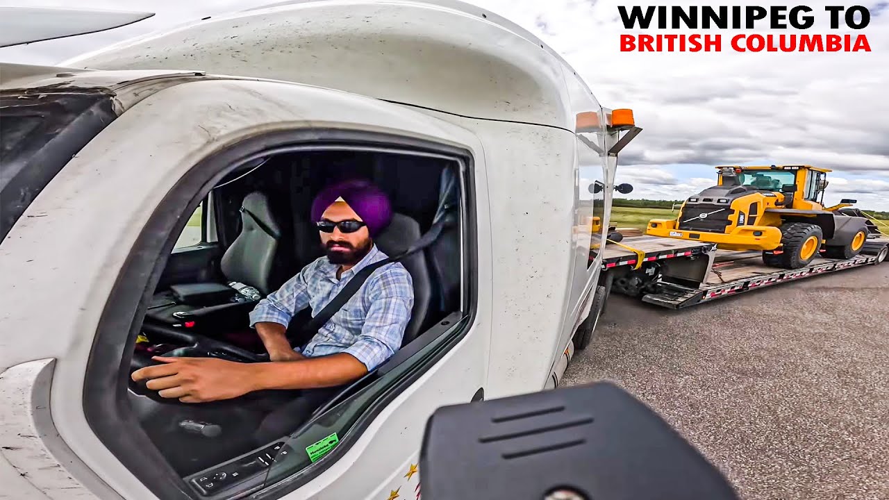 2000 KMs Journey from Winnipeg to British Columbia || Trucking in Canada