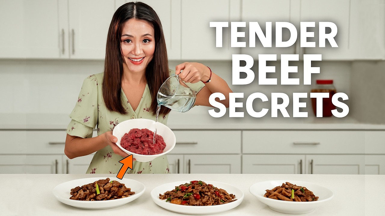 Tender Beef Every Time You Stir Fry! Chinese Mom's top 2 secrets , 3 beef stir fry!