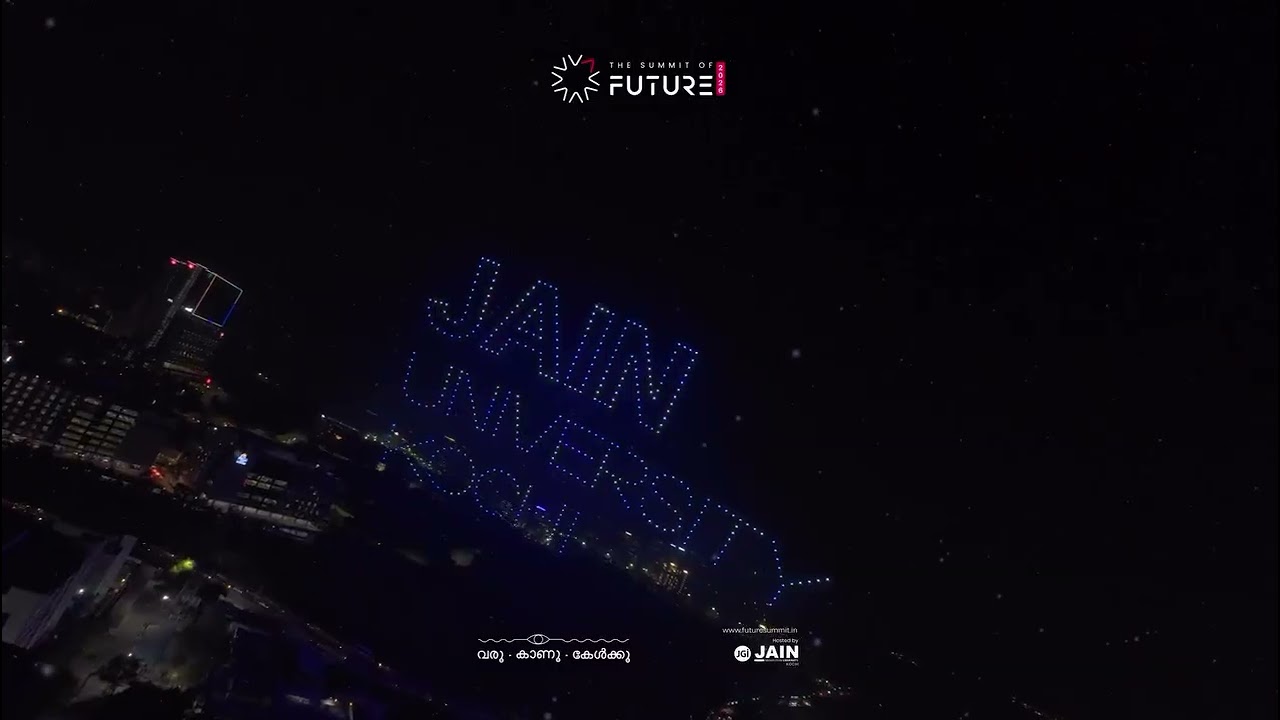 An unforgettable Drone Show | The Summit of Future 2026 | JAIN (Deemed-to-be University), Kochi