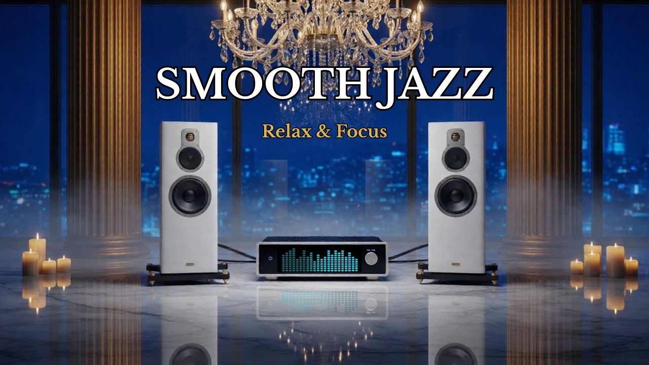 Luxury Jazz Night Ambience & Smooth Instrumental for Focus & Relaxing