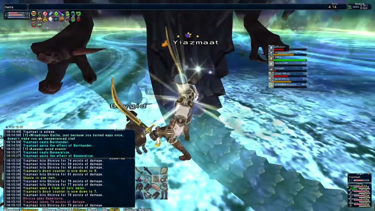 FFXI - BLU Solo Shinryu VD