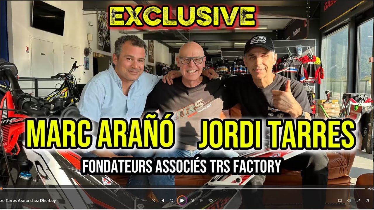 Rencontre Jordi Tarres et Marc Arano chez Dherbey Moto