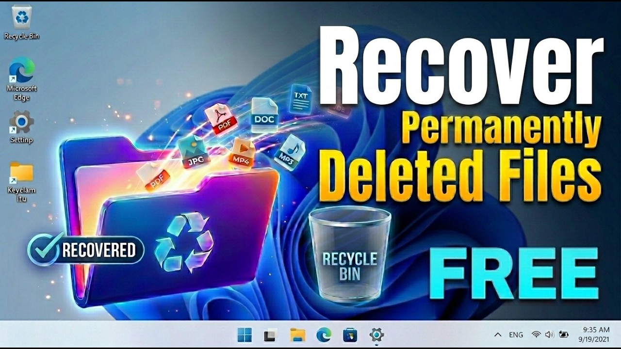 How to Recover Permanently Deleted Files in Windows 11 | How to Recover Deleted Files in Laptop