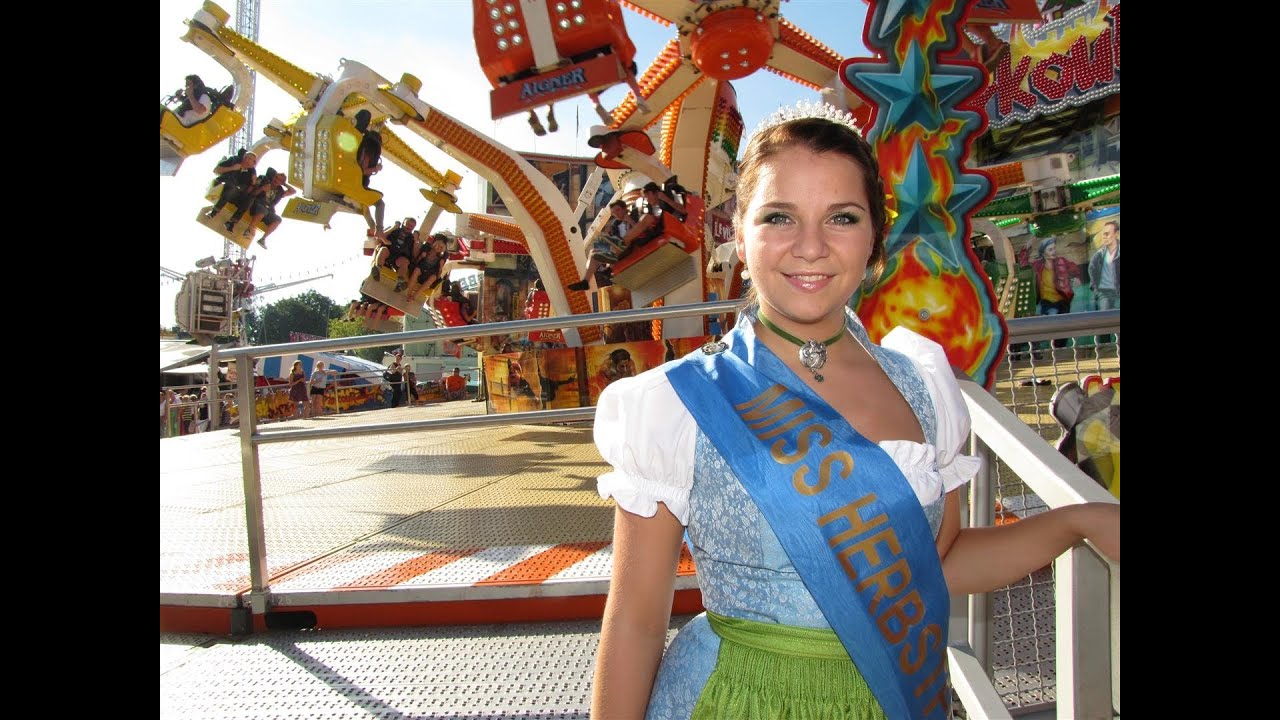 Herbstfest 2012: Fahrgeschäfte-Test mit Monica Gasbichler