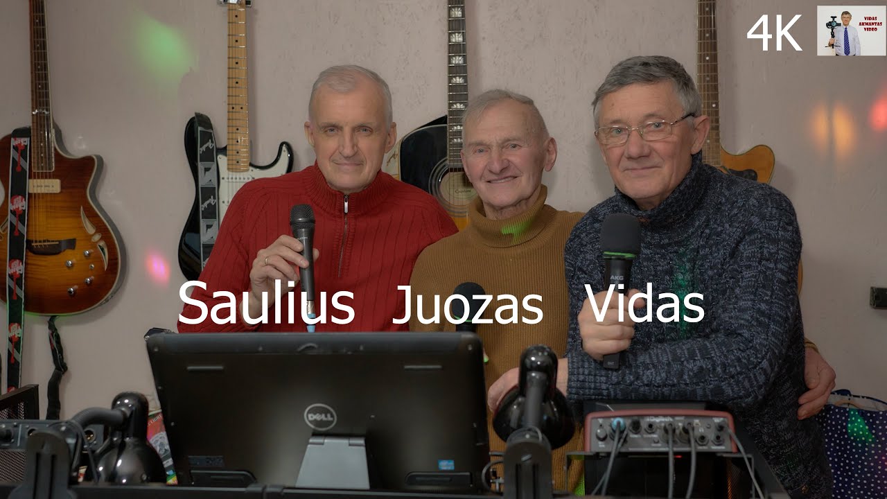 Po 35 metų vėl kartu... Saulius, Juozas, Vidas  25 02 04