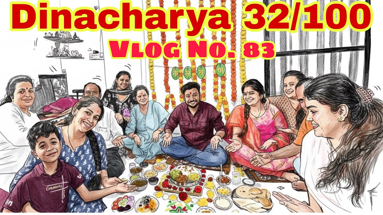 Mamachya ghari kel maz kelwan | Dinacharya 32/100 | Vlog No. 83 | #dailyvideo #viral ##kelvan #groom