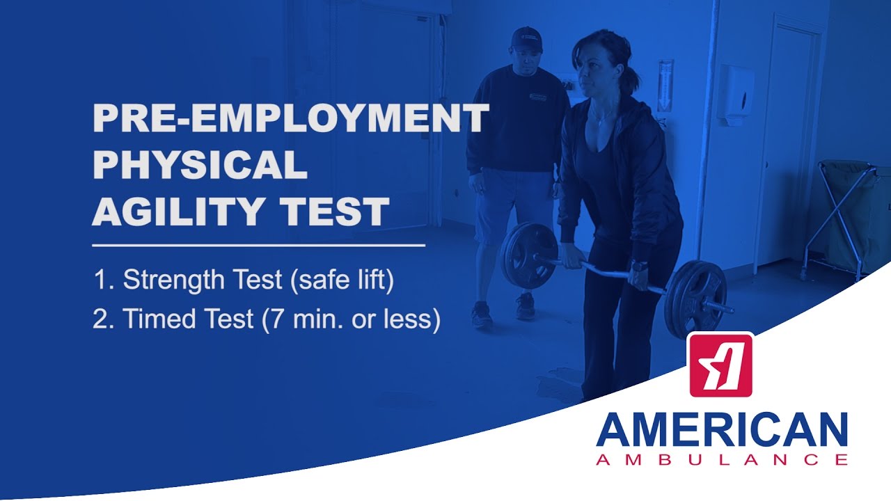 Pre-employment Physical Agility Test