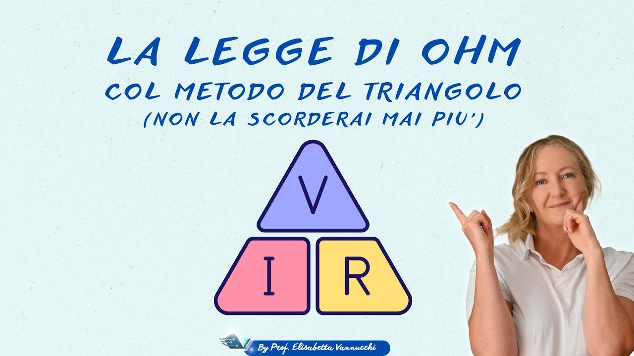 Non dimenticherai mai pi&ugrave; la Legge di Ohm &ndash; grazie al triangolo!