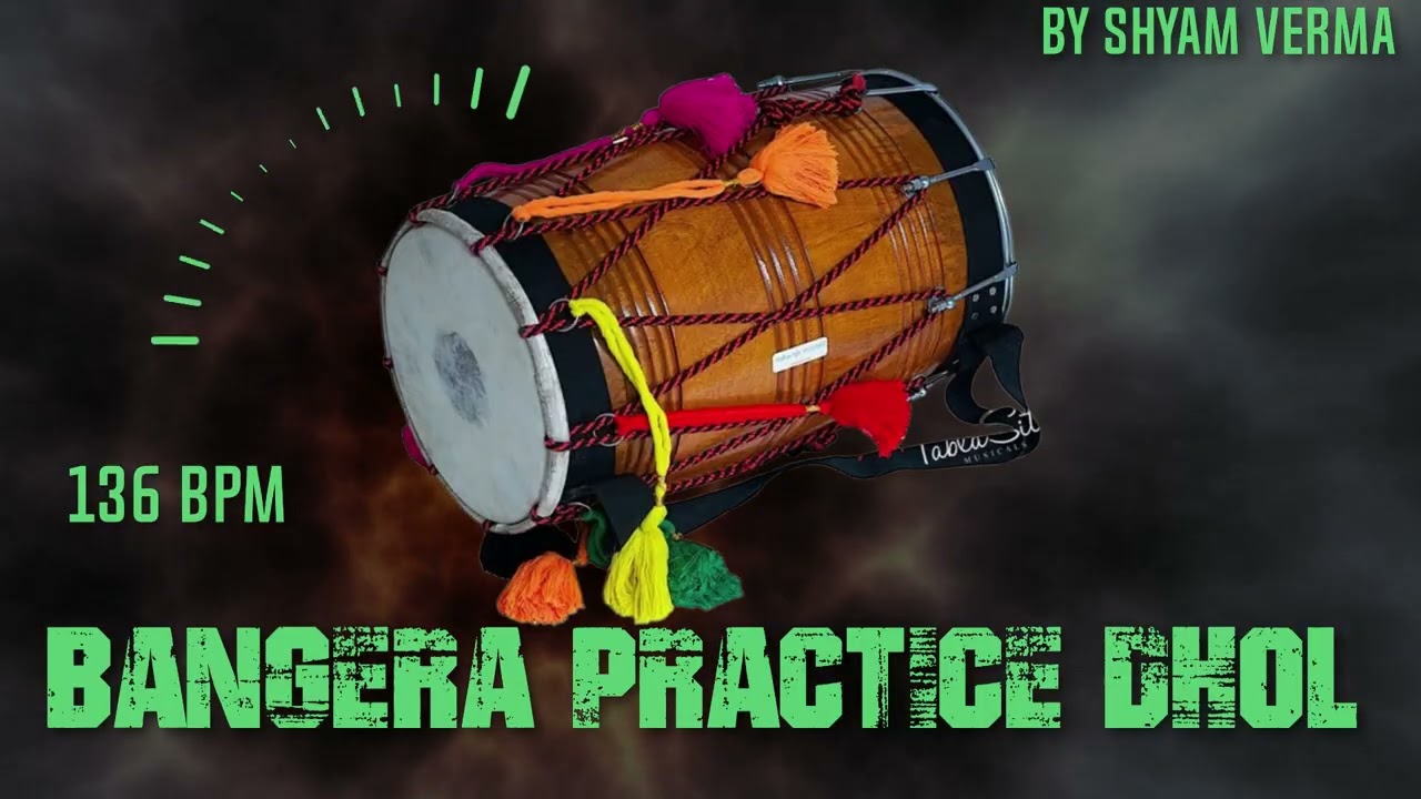 Bhangera practice Dhol Beat || Punjabi Non Stop Dhol || Non Stop Dhol | Bhangera Dhol By Shyam Verma