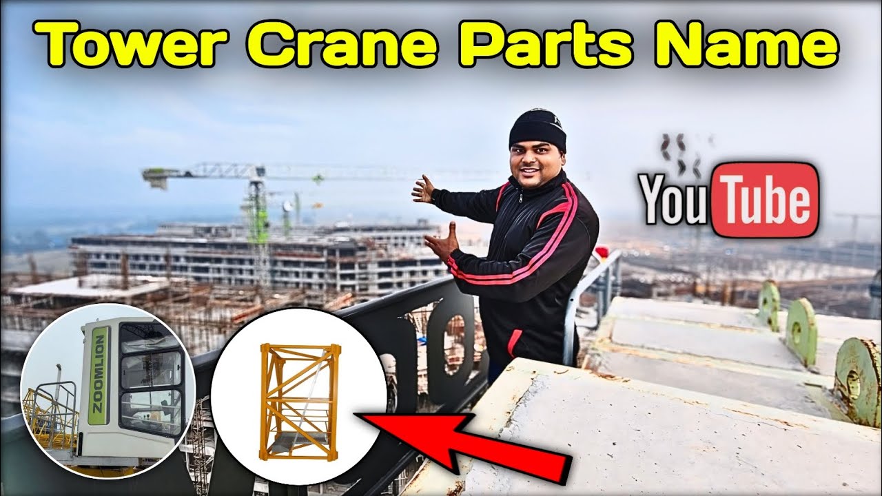 Tower Crane Parts Name 📛 | tower crane ke part aur unke naam  kya kya hote hai | puri jankari