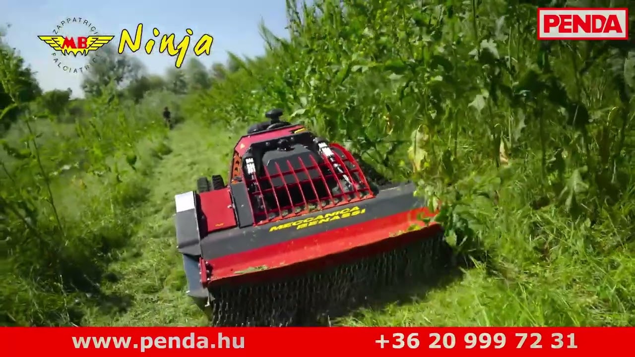 BENASSI NINJA TÁVVEZÉRELT GUMIHEVEDERES RÉZSŰNYÍRÓ