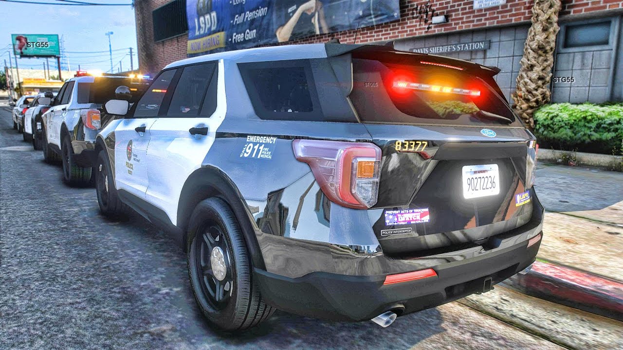 Playing GTA 5 As A POLICE OFFICER Gang Unit Patrol| GTA 5 Lspdfr Mod| 4K