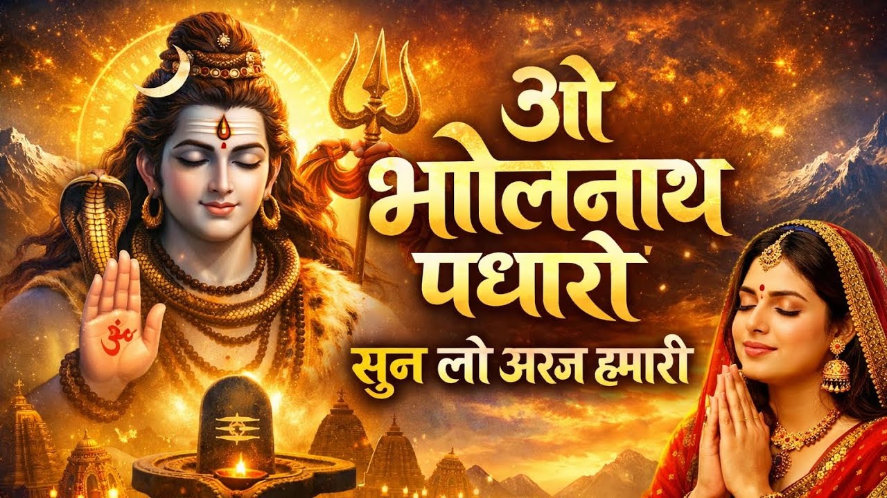भोलेनाथ पधारो, सुन लो अरज हमारी 🙏 | New Shiv Bhajan 2026 | Mahashivratri #shivratri #shivji #bhajan