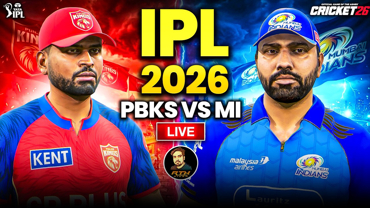 Ipl 2026⌛Punjab Kings vs Mumbai Indians Match Live🔥| Cricket 26 Live | RtxVivek