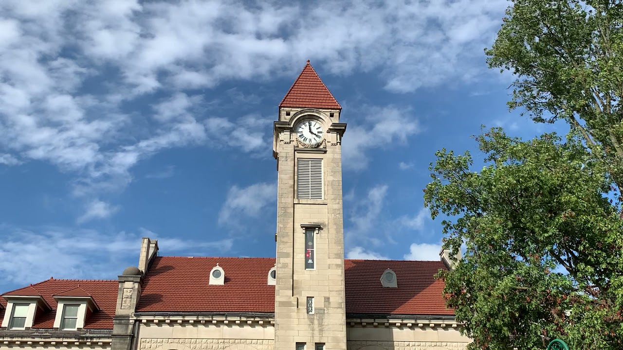 BEAUTIFUL Historic Clock Tower Chimes 4 PM (Westminster Chimes)