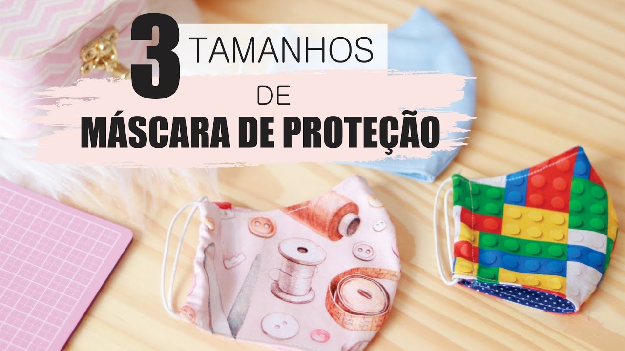 Tutorial | Diy| Mask: MASCARA DE PROTEÇÃO (P, M e G) com encaixe perfeito no rosto