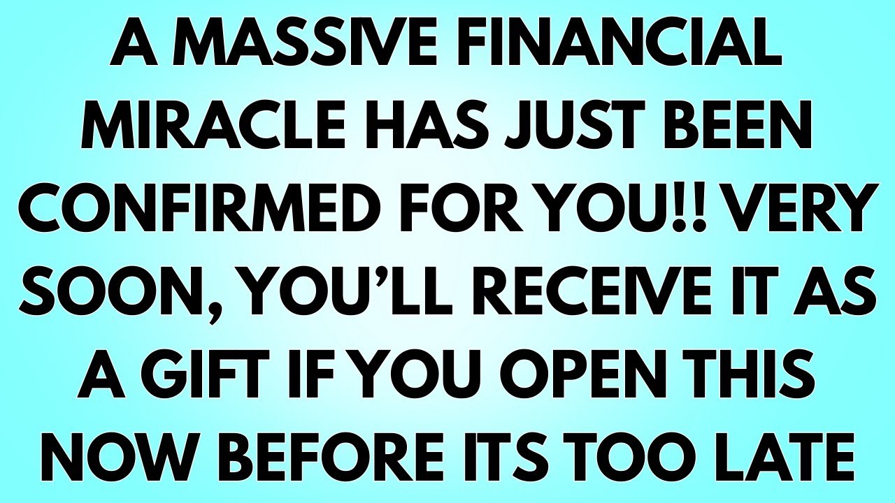 💌A Massive Financial Miracle Has Just Been Confirmed For You!! Very Soon, You’ll Receive It AS A...