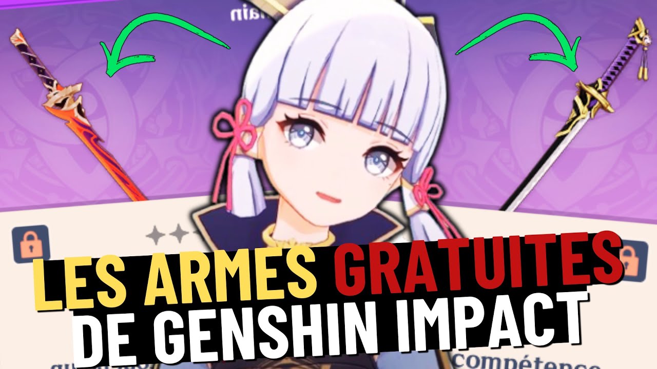 Toutes les Armes Gratuites de Genshin Impact et leurs Meilleurs Utilisateurs !